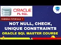 SQL Constraint Not Null Unique Check Constraint in SQL Server SQL Server Tutorial 2023 PT