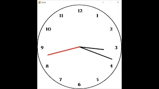 Analog Clock PyGame Projects