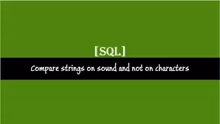 Soundex function SQL server