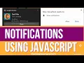How to show Notifications using Javascript