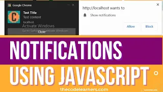 How to show Notifications using Javascript
