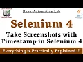 Screenshot with Timestamp in Selenium Webdriver java Take screenshots name file using a timestamp
