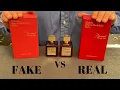 Fake vs Real Baccarat Rouge 540 Francis Kurkdjian Perfume 70 ML Extrait de Parfum