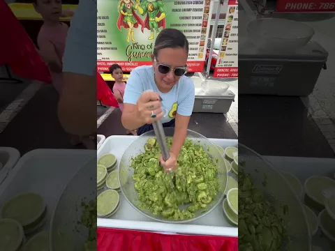 Amazing guacamole, salsas and ceviches.
