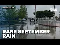 Tehachapi welcomes rare September rain bringing relief from heat