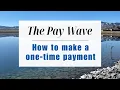 How to make a one-time payment