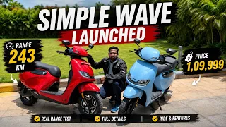Simple Wave Electric Scooter 🚀 243KM Range + 70L Storage! | Price & Specs