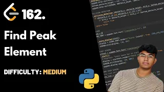 Find Peak Element LeetCode 162 Theory Python
