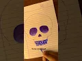 Skull pen sketch