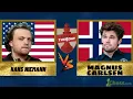 Download Lagu Magnus Carlsen vs Hans Niemann | Live chess, chess.com
