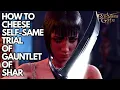 BALDUR S GATE 3 How to cheese Self-Same Trial of Gauntlet of Shar - Detailed guide
