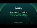 Introduction to the KnowItAll Interface