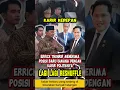 Download Lagu POSISI ERRICK THOHRIR DI MENPORA MENJADI TANTANGAN BARU JOKOWI HANYA BISA SABAR SAAT INI #prabowo