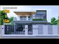House Design Modern House 2 Storey 12m x 15m with 5 Bedrooms