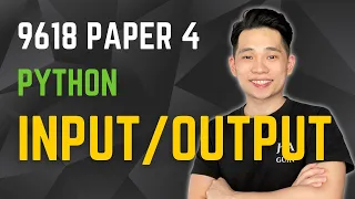 Python Input Output A Level Computer Science 9618 Paper 4