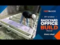 How To Build A Level Floor Foundation for a shed or home office using TuffBlock deck blocks