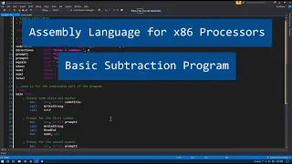 Code a Subtraction Calculator in MASM - Assembly Language for x86 Processors