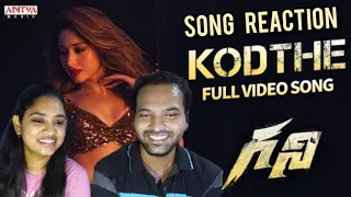 #KODTHE Song Reaction | Ghani  | Varun Tej | Kiran Korrapati | Thaman S | Tamil Couple Reaction