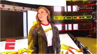 Ronda Rousey Makes Her Big WWE Entrance At The Royal Rumble ESPN 