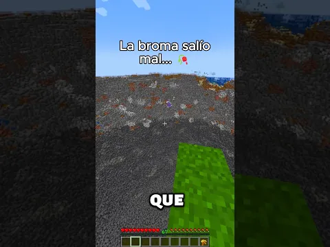 La BROMA salió MUY MAL en Minecraft #minecraft #shorts