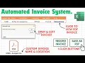 Excel VBA Managing Invoices - Save as PDF Open Edit and Overwrite Invoice Data Dynamically