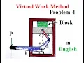 Virtual Work Method Lec 5 Problem 4 Engineering Mechanics First Year Students