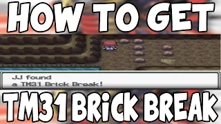 How to get TM31 Brick Break on Pokemon Platinum