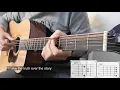 Bruno Major - Easily guitar cover with chords & Lyrics (Live version)