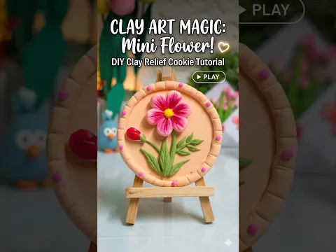 🌺 Beautiful DIY Polymer Clay Flower | Handmade Floral Art Tutorial ✨