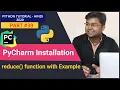 PyCharm Installation reduce function in python Python Tutorial