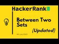 Between Two Sets Hacker Rank Updated