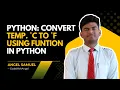 Convert Celsius to Fahrenheit in Python - FAST EASY