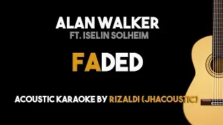 faded alan walker ft iselin solheim acoustic guitar karaoke version 