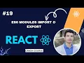 ES6 Modules Import Export in React js How to Use JavaScript Modules in React