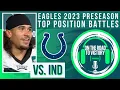 Top 15 Position Battles To Watch Eagles vs Colts Roster Locks On The Bubble Depth Chart