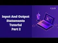 Input And Output Statements in Python Programming Tutorial Part 2 Craw Security