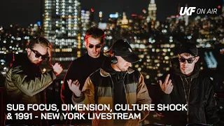 Sub Focus Dimension Culture Shock 1991 New York Livestream WORSHIP X DNBNL X UKF On Air 