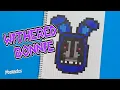 COMO DIBUJAR WITHERED BONNIE DE FNAF PIXEL ART - PIXELADOS