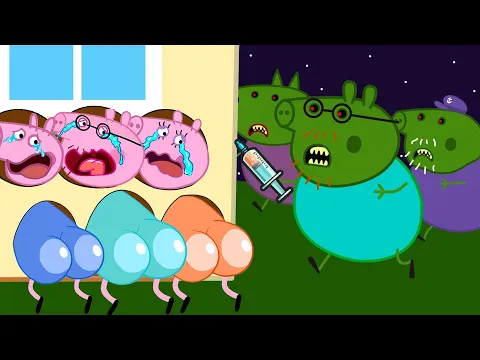 Download MP3 Zombie Apocalypse, Please Save Peppa ! Daddy Pig Turn Into Zombies | Peppa Pig Funny Animation