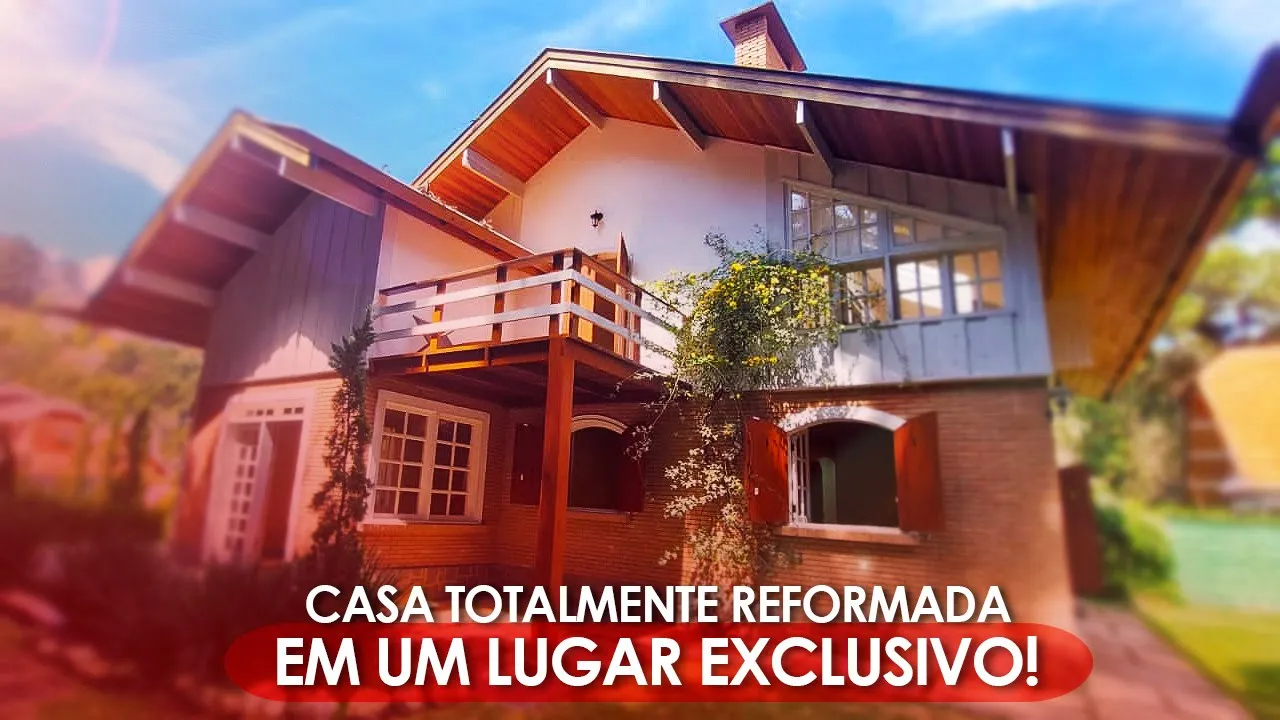 Video do Imóvel: Casa totalmente reformada, com 4 quartos (sendo 2 suítes) em terreno todo plano e gramado, cercado e ajardinado com 1.158 m²