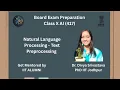 CBSE Board AI NLP Text Normalization Preprocessing by IIT Tokenization Stemming Lemmatization