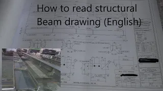 How To Read Steel Structural Beam Fabrication Drawing In English 