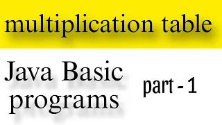 Java Multiplication Table Tutorial Learn How to Print Multiplication Tables Step-by-Step Guide