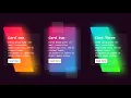 ASMR Programming - Glowing Gradient Glassmorphism Card using HTML and CSS