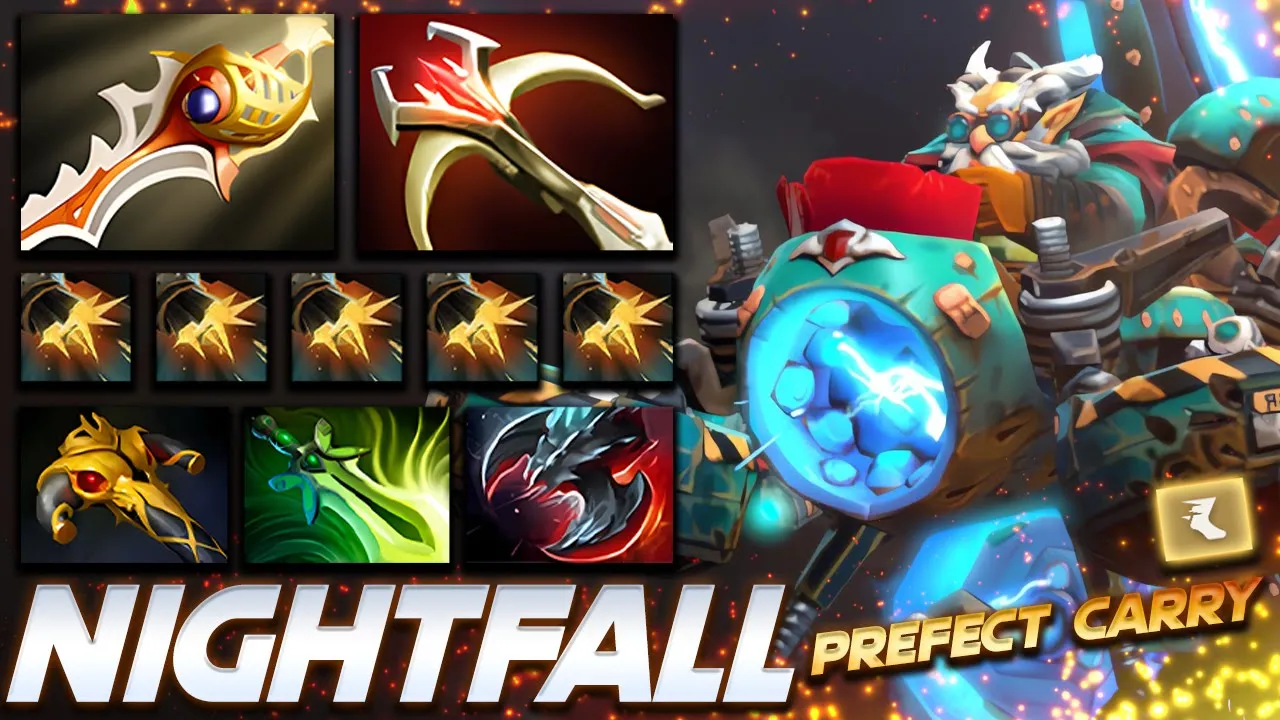 Nightfall Gyrocopter Perfect Carry - Dota 2 Pro Gameplay [Watch & Learn]