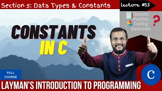 5 3 Constants in C Complete C programming course Sunil Dhimal