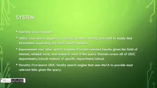 CS 410 Project UIUC Faculty Search Engine