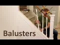 Stair Baluster Installation with Wooden Spindles