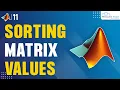 Explain Sorting Matrix Values in MATLAB Complete MATLAB Tutorial For Beginners