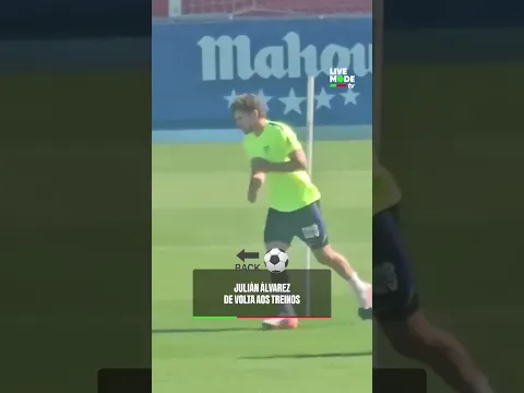 JULIÁN ÁLVAREZ ESTÁ DE VOLTA AOS TREINOS 🕷️🔴⚪